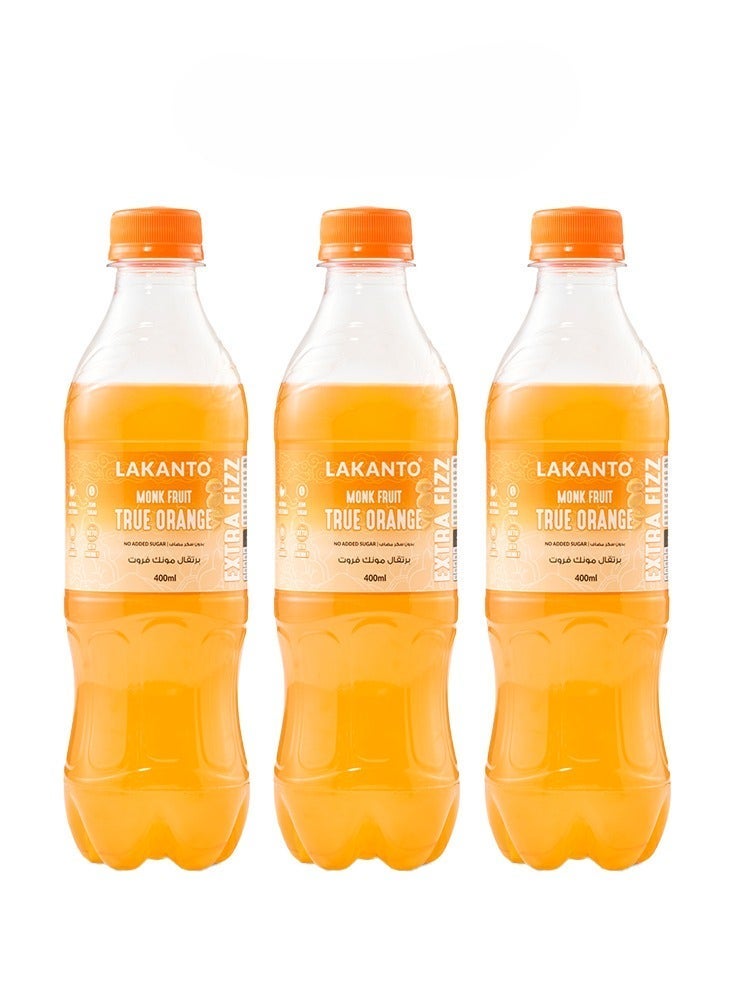 LAKANTO Naturally Sweetened True Orange With Monk Fruit - 3 Bottles - Image 1